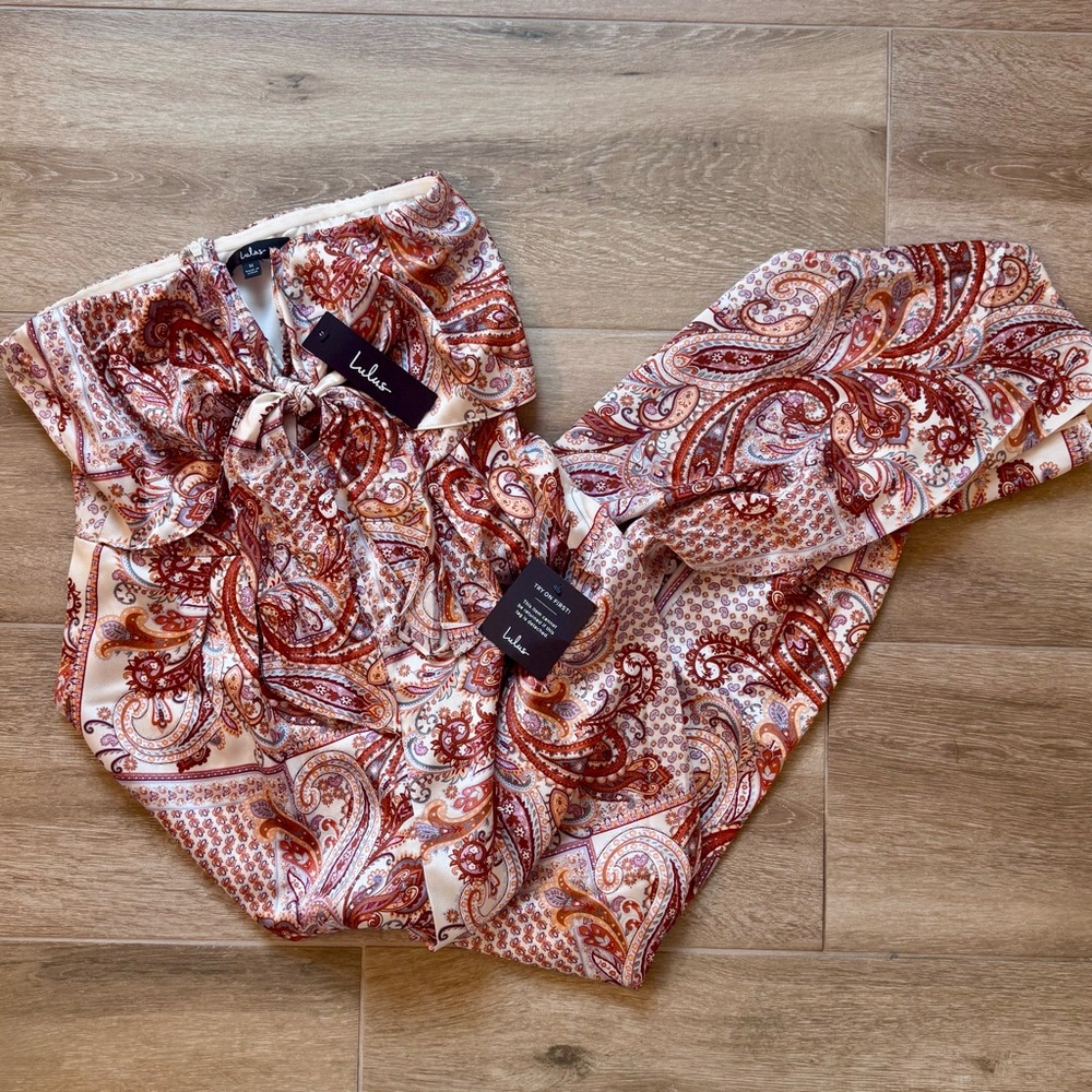 Lulus Paisley Print Jumpsuit